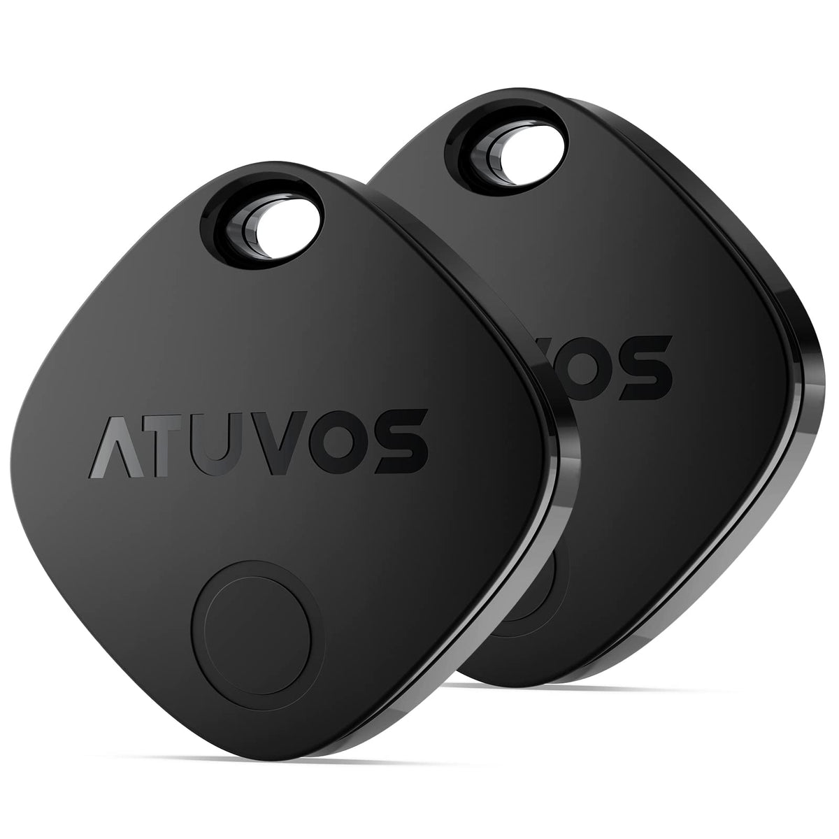 ATUVOS Air Tracker Tags-4 Pack, Bluetooth Luggage Tracker Works with Apple Find My APP (iOS Only, Not for Android), Keys Finder and Item Locator for Luggage, Backpack, Suitcases, Replaceable Battery