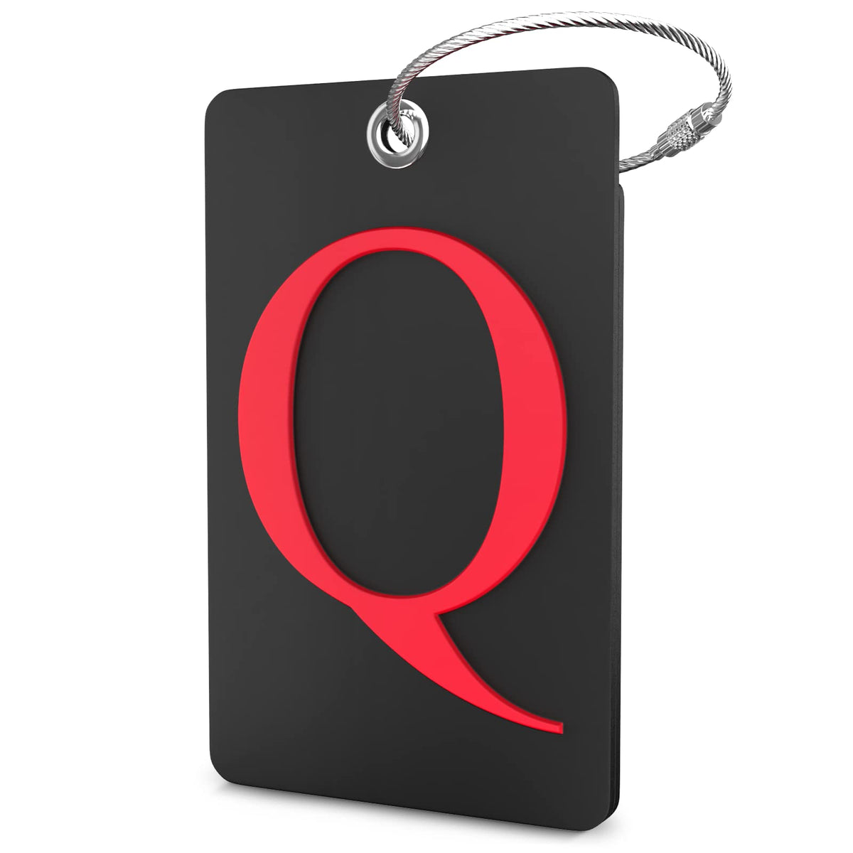 Shacke Luggage Tag for Suitcases – Initial Letter H, Bendable (Green)