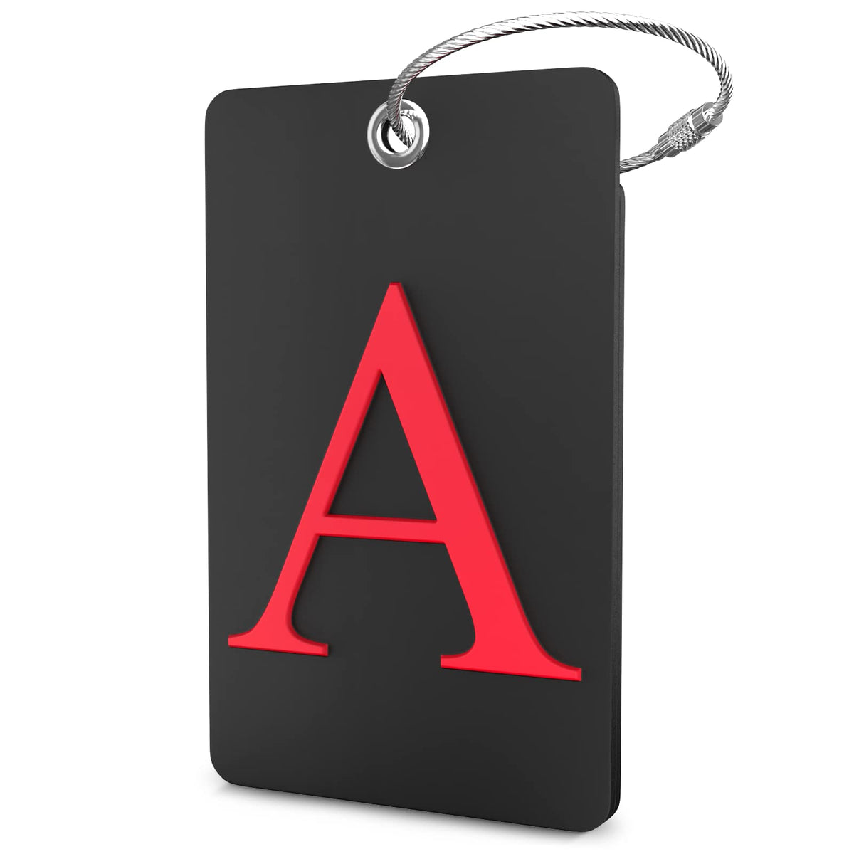 Shacke Luggage Tag for Suitcases – Initial Letter H, Bendable (Green)