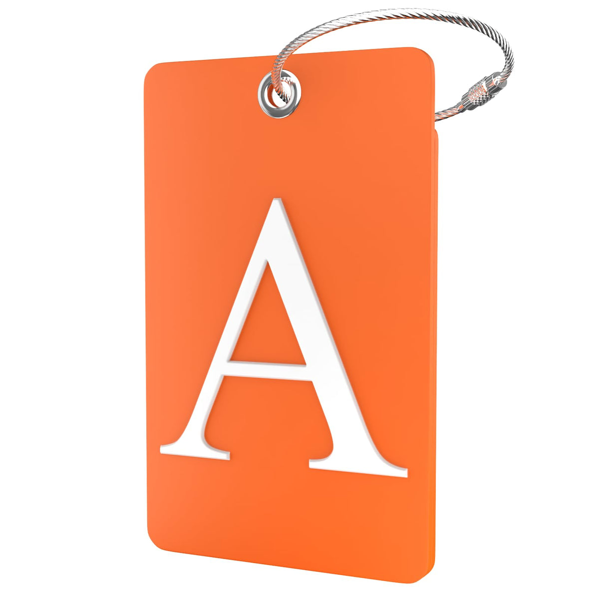 Shacke Luggage Tag for Suitcases – Initial Letter H, Bendable (Green)