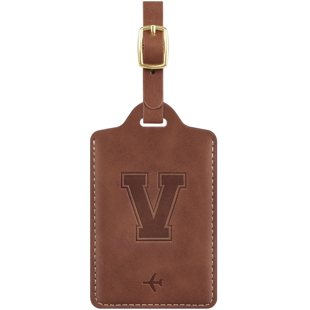 Luggage Tags for Suitcase Personalized Initial Leather Bag Tags