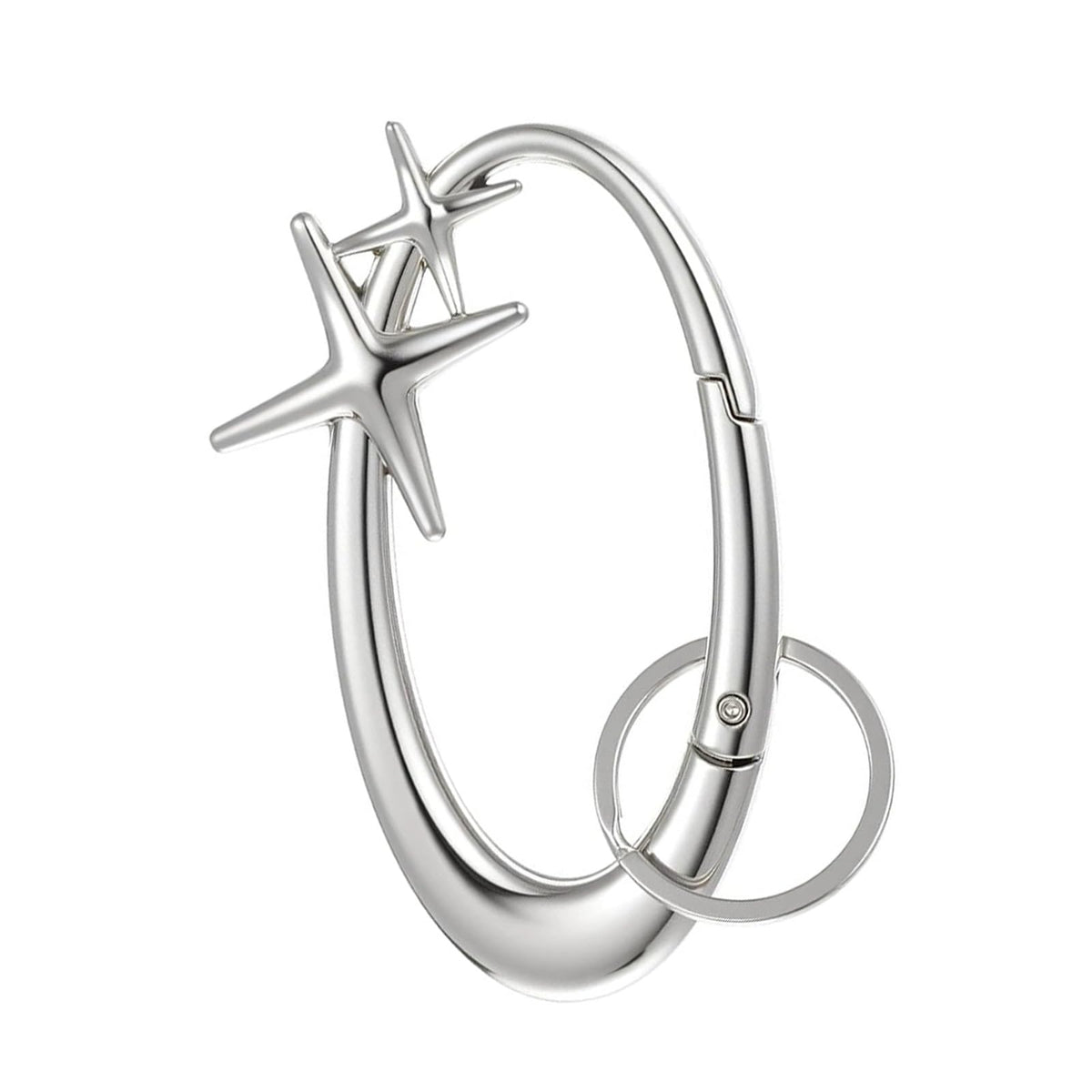 Angyape Y2K Heart Carabiner Keychain Cute Star Carabiner Clip for Keys Cool Key Ring Purse Bag Charms Goth Accessories Gifts