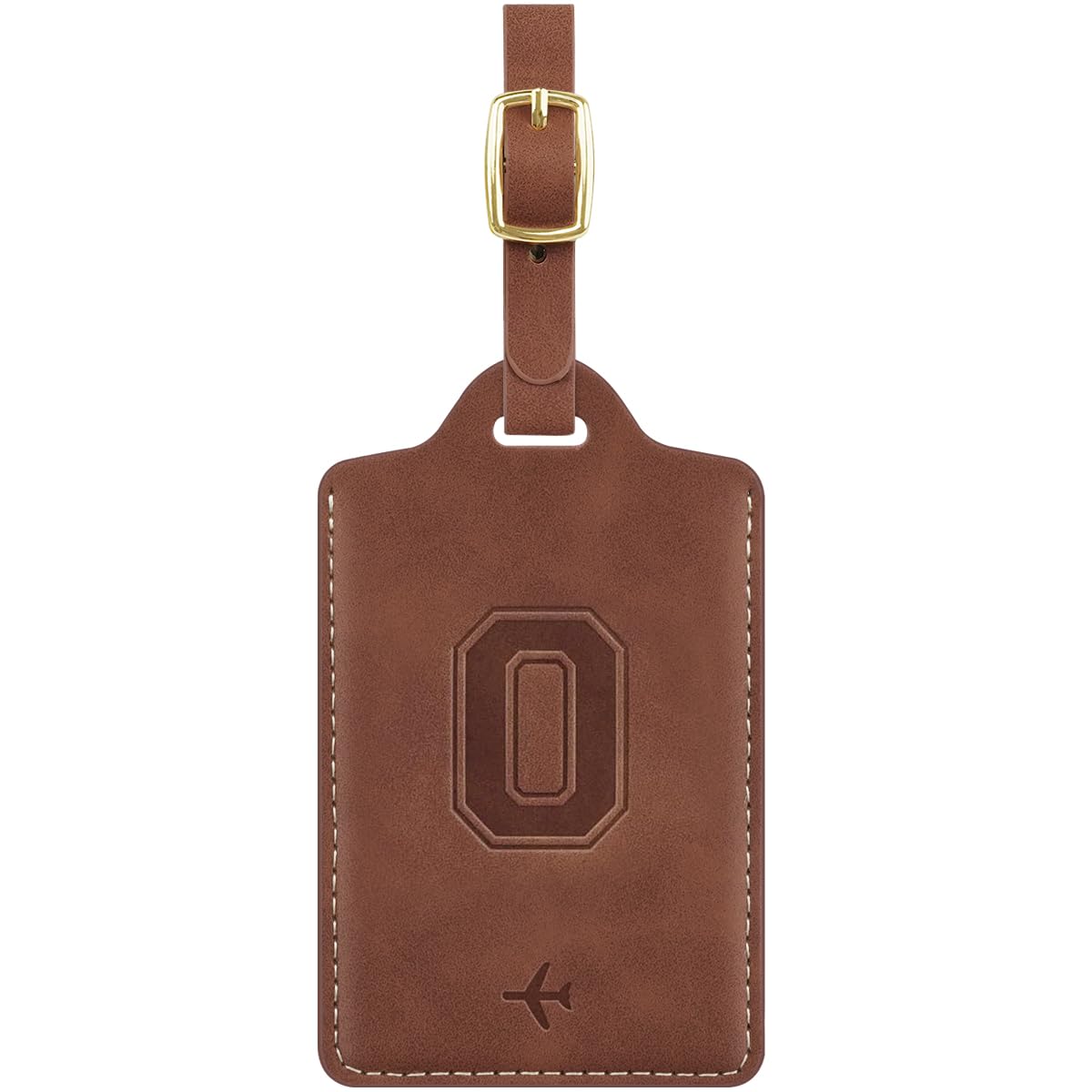 Luggage Tags for Suitcase Personalized Initial Leather Bag Tags