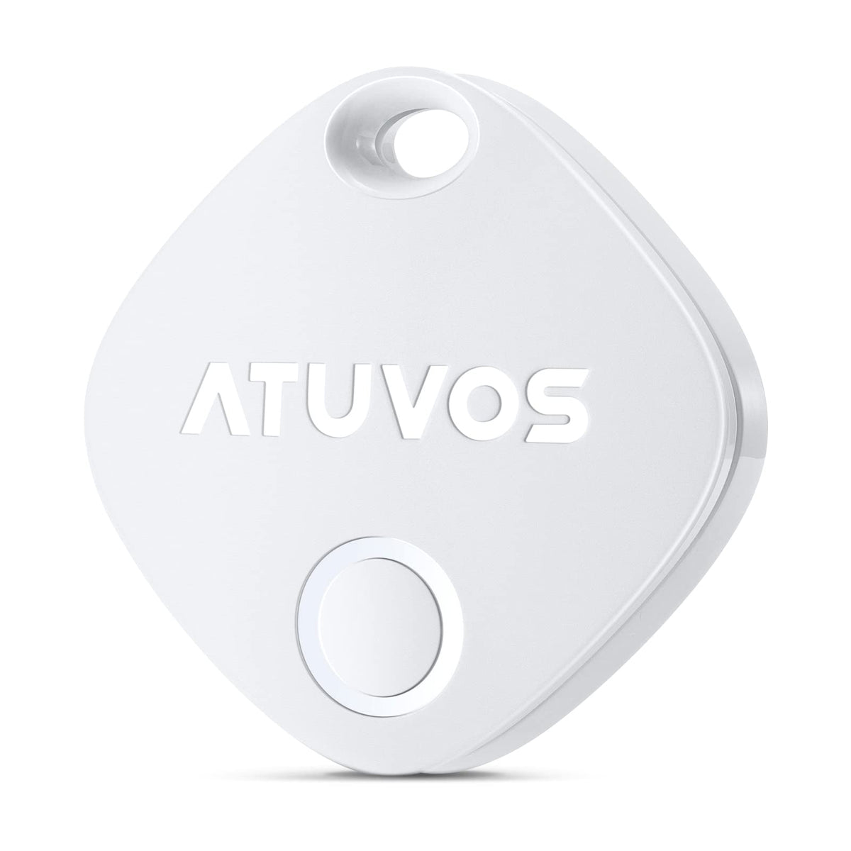 ATUVOS Air Tracker Tags-4 Pack, Bluetooth Luggage Tracker Works with Apple Find My APP (iOS Only, Not for Android), Keys Finder and Item Locator for Luggage, Backpack, Suitcases, Replaceable Battery