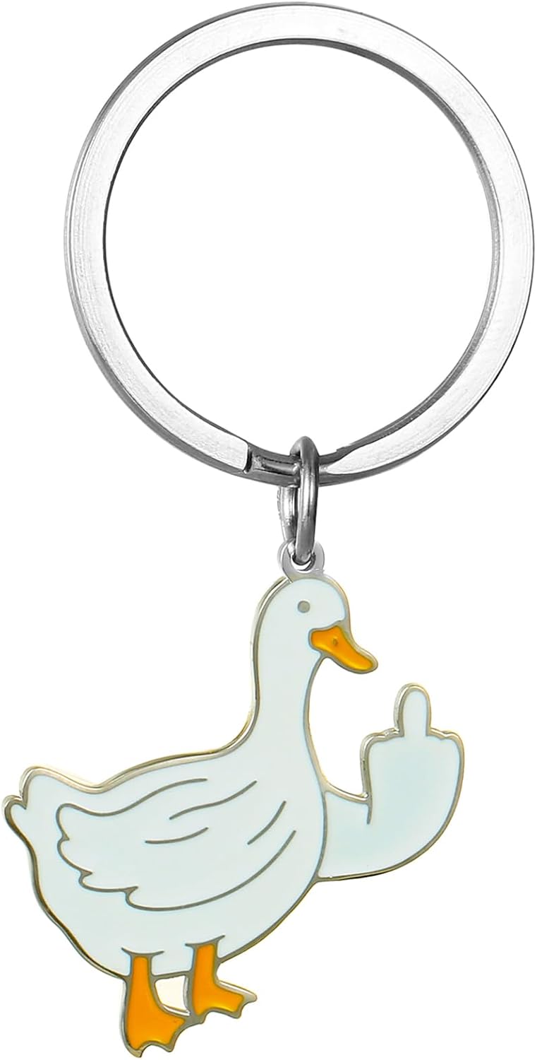 Cute Duck Keychain Funny Gifts for Women Men Cute Keychains for Women