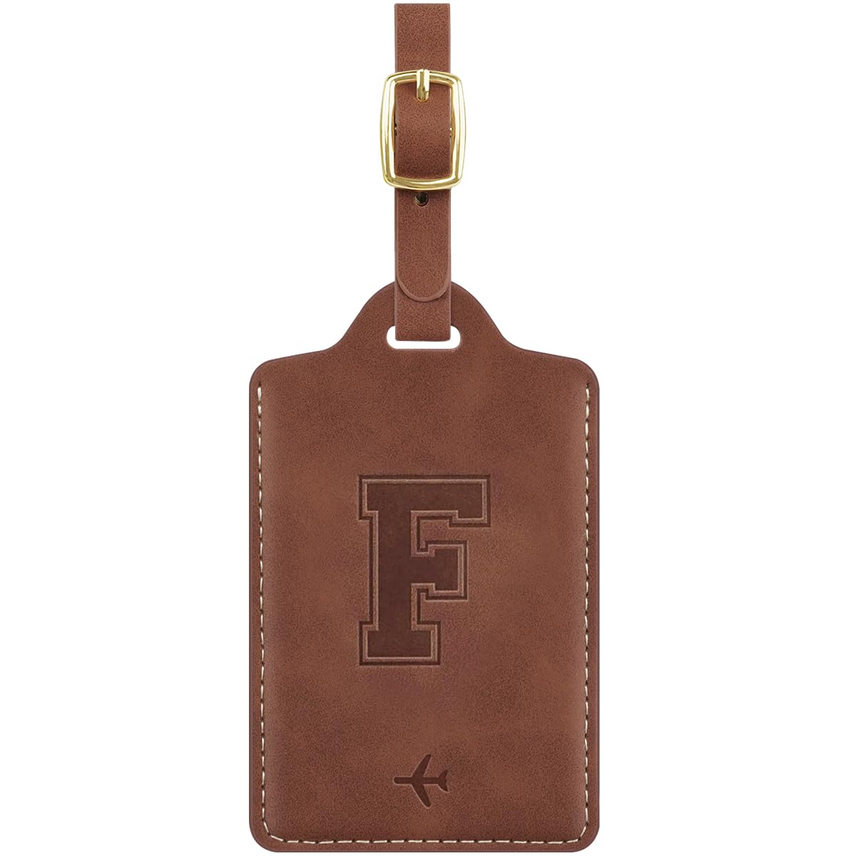 Luggage Tags for Suitcase Personalized Initial Leather Bag Tags