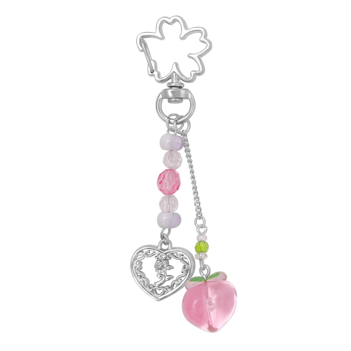 AGEN KGEN Aesthetic Y2K keychains Cute Butterfly Star Strawberry Bear Guitar Keychains Charms for Women Bag Purse Gifts