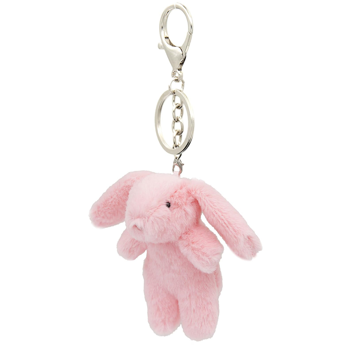 Miokkley Cute Bunny Plush Keychain for Backpack, 3.5" Inch Mini Rabbit Keychain Purse Charm Pendant Gift for Women