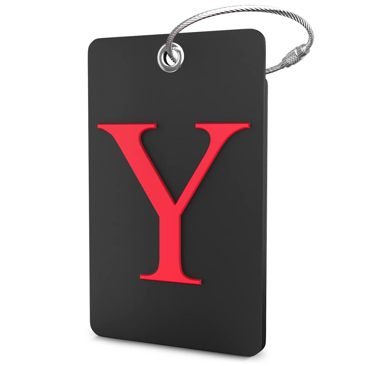 Shacke Luggage Tag for Suitcases – Initial Letter H, Bendable (Green)