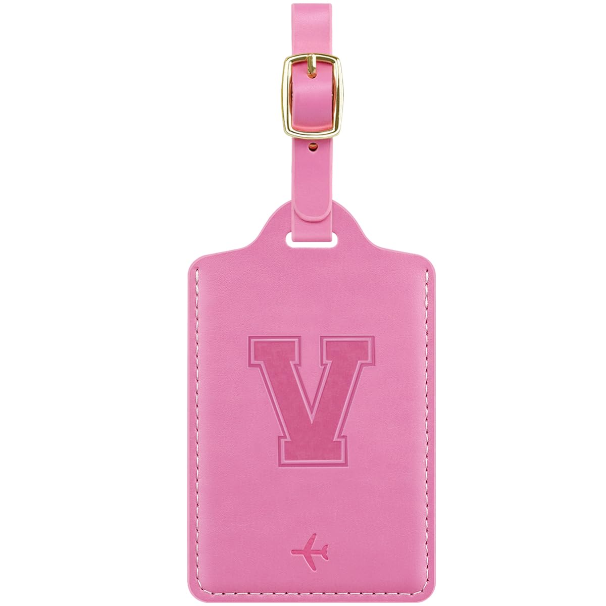 Luggage Tags for Suitcase Personalized Initial Leather Bag Tags