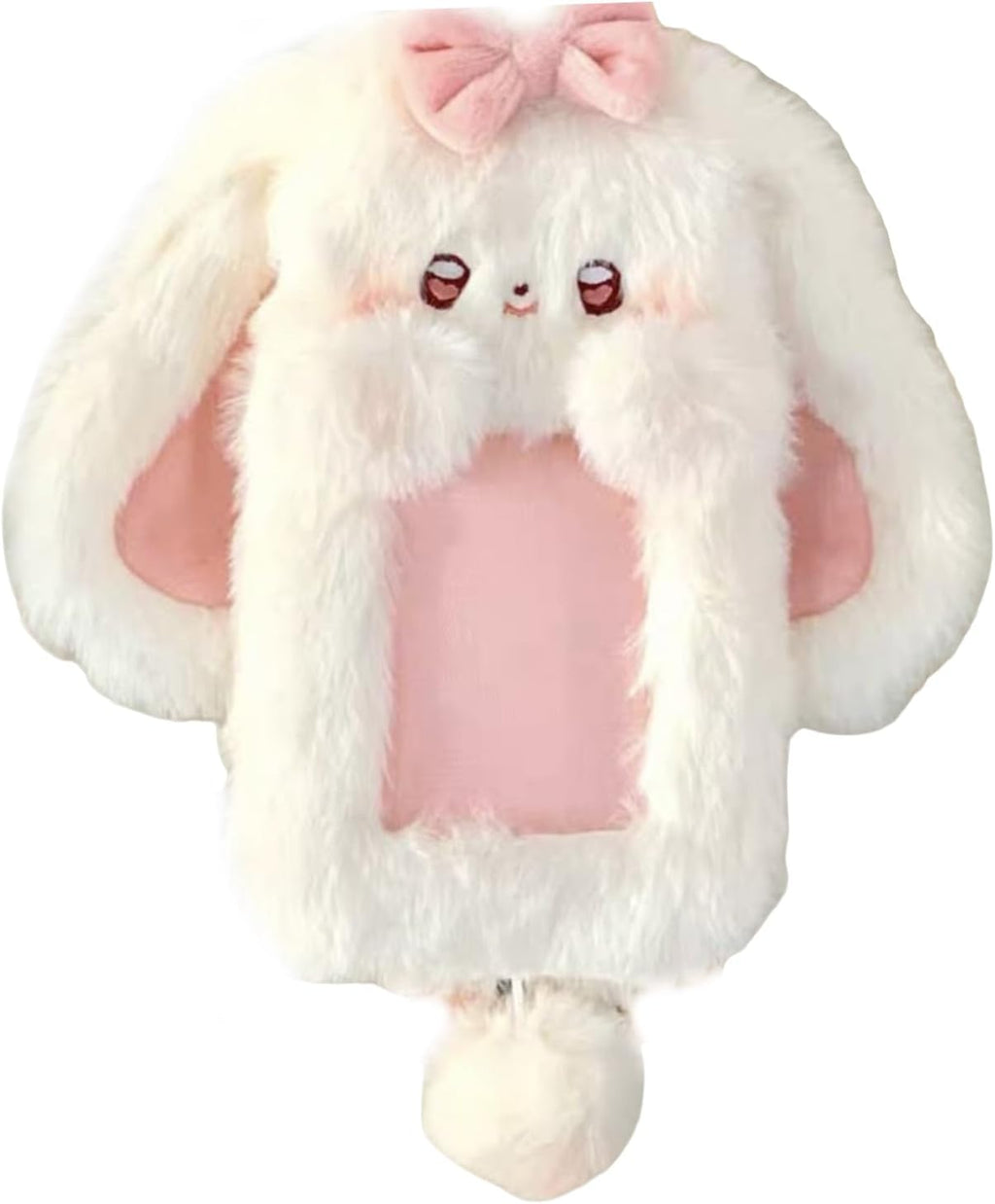 Plush Photocard Holder Bus Card Protector Lovely Cartoon Rabbits Photo Sleeve Credit Card Holder For Woman Girl Cartoon Rabbi