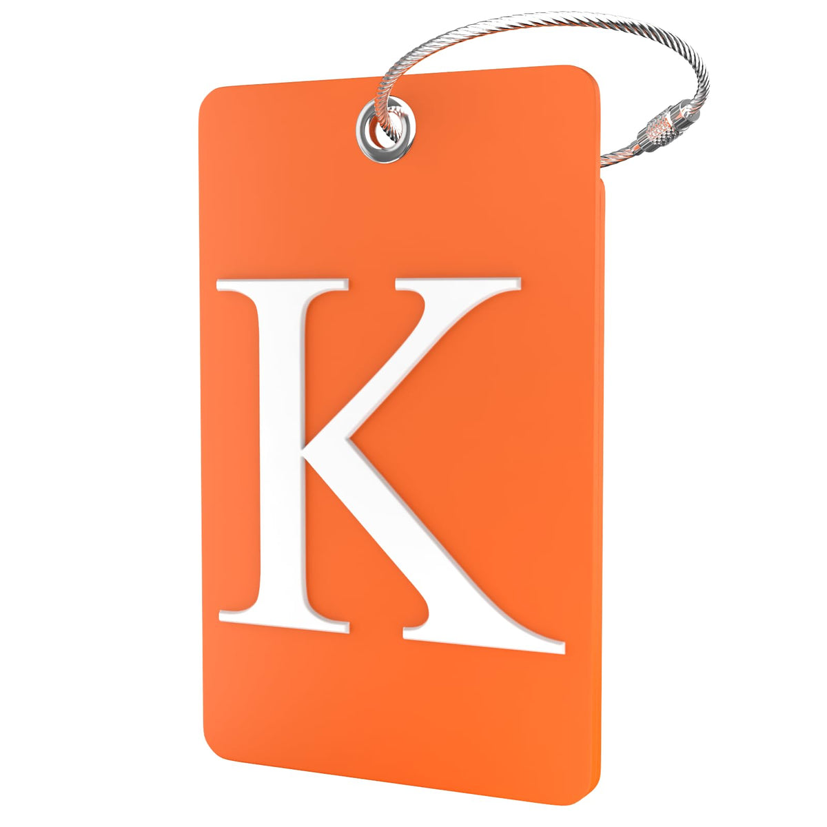 Shacke Luggage Tag for Suitcases – Initial Letter H, Bendable (Green)