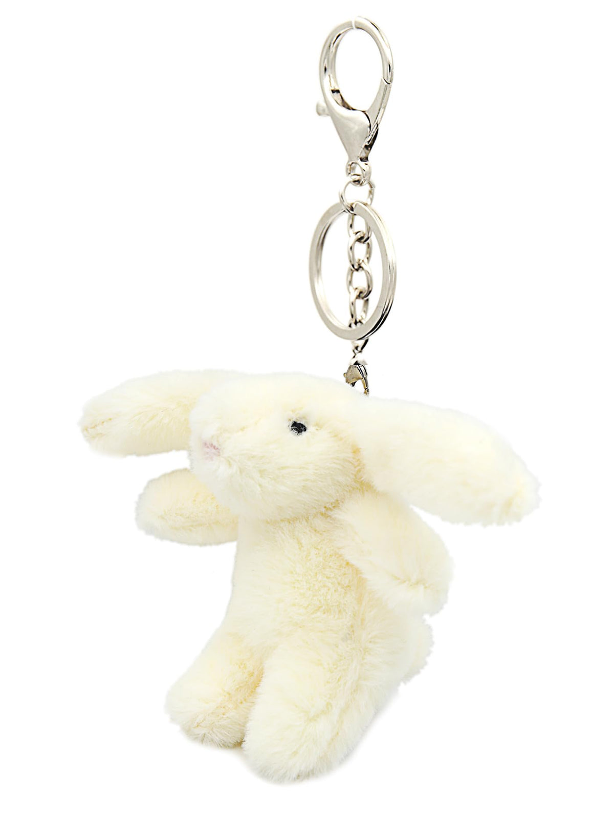 Miokkley Cute Bunny Plush Keychain for Backpack, 3.5" Inch Mini Rabbit Keychain Purse Charm Pendant Gift for Women