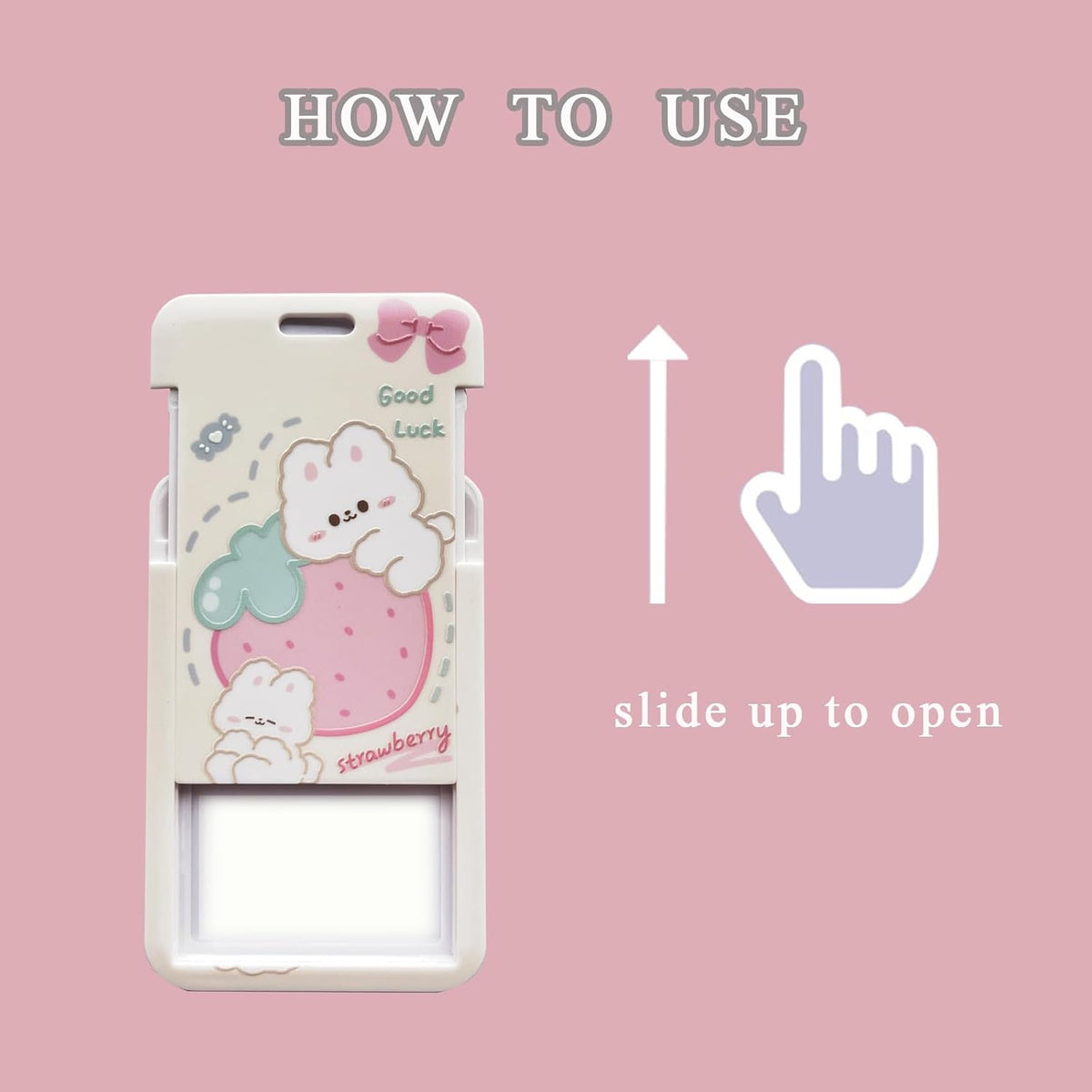 2 Pcs Kpop Photocard Holder PC Holder Kpop ID Badge Holder with Keychain Hard Shell Protective Photo Sleeves (White and Yellow)