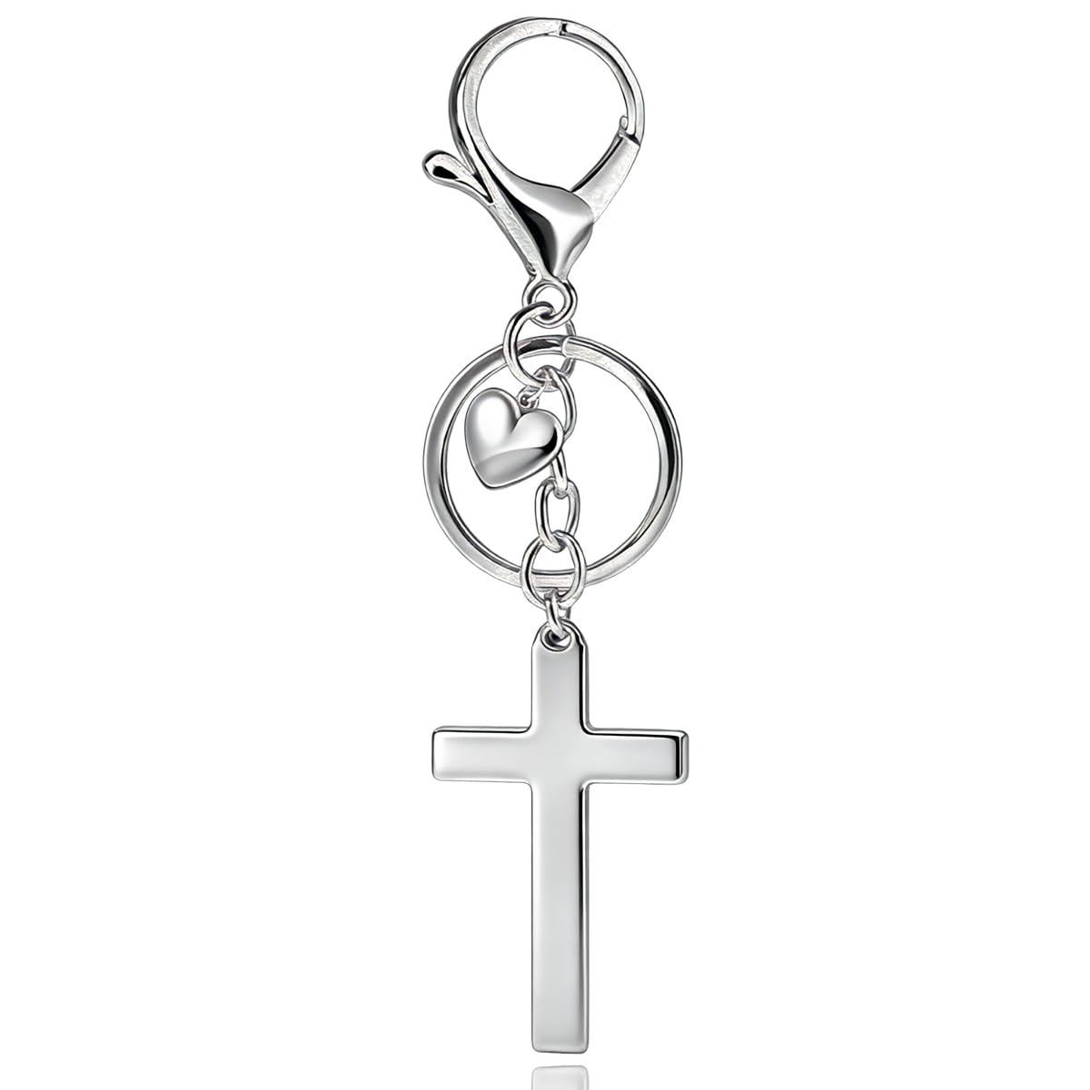 Cross Keychain Bag Charm for Women Christian Religious Gifts Easter Jesus Keychain for Women Purse Handbag Car Keys
