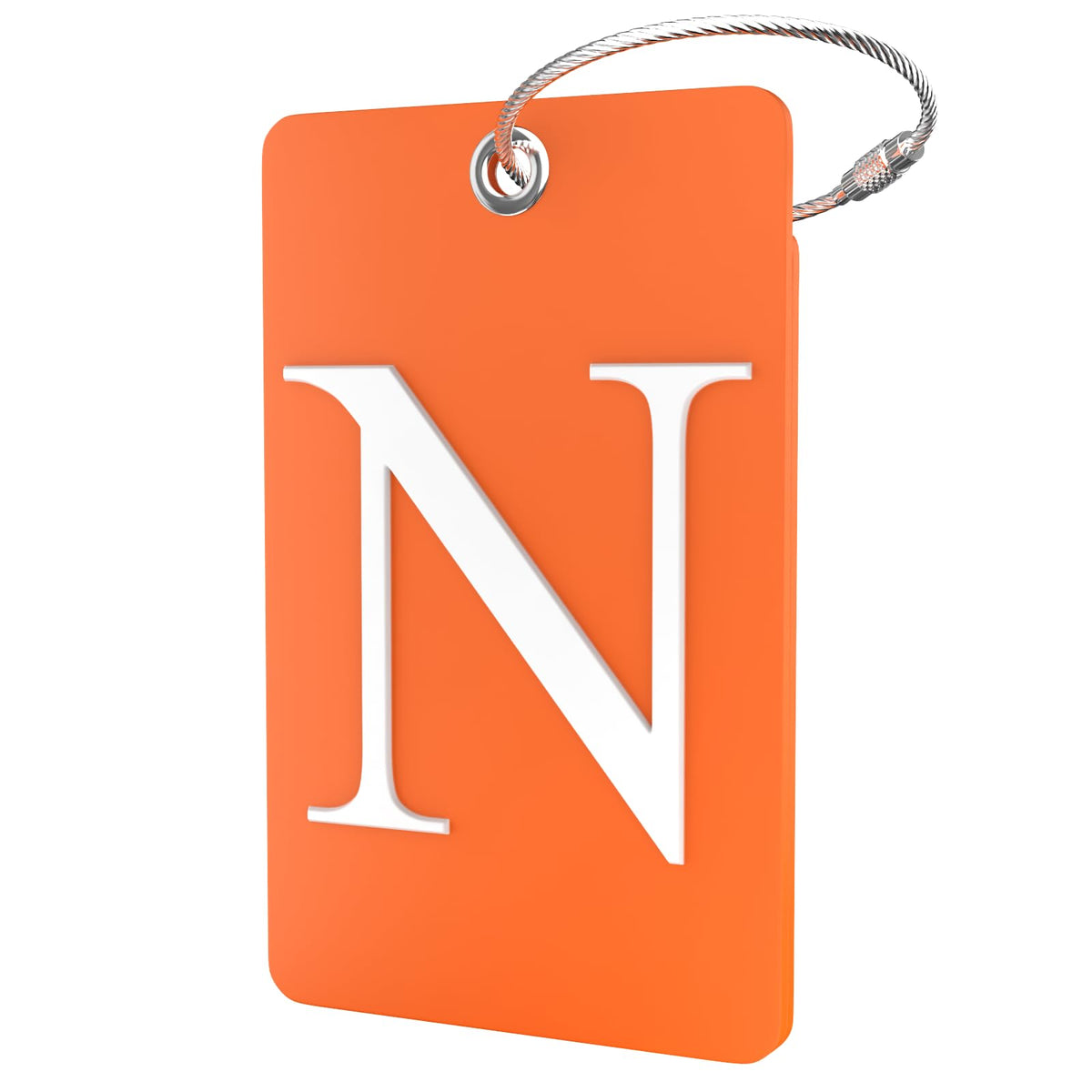 Shacke Luggage Tag for Suitcases – Initial Letter H, Bendable (Green)