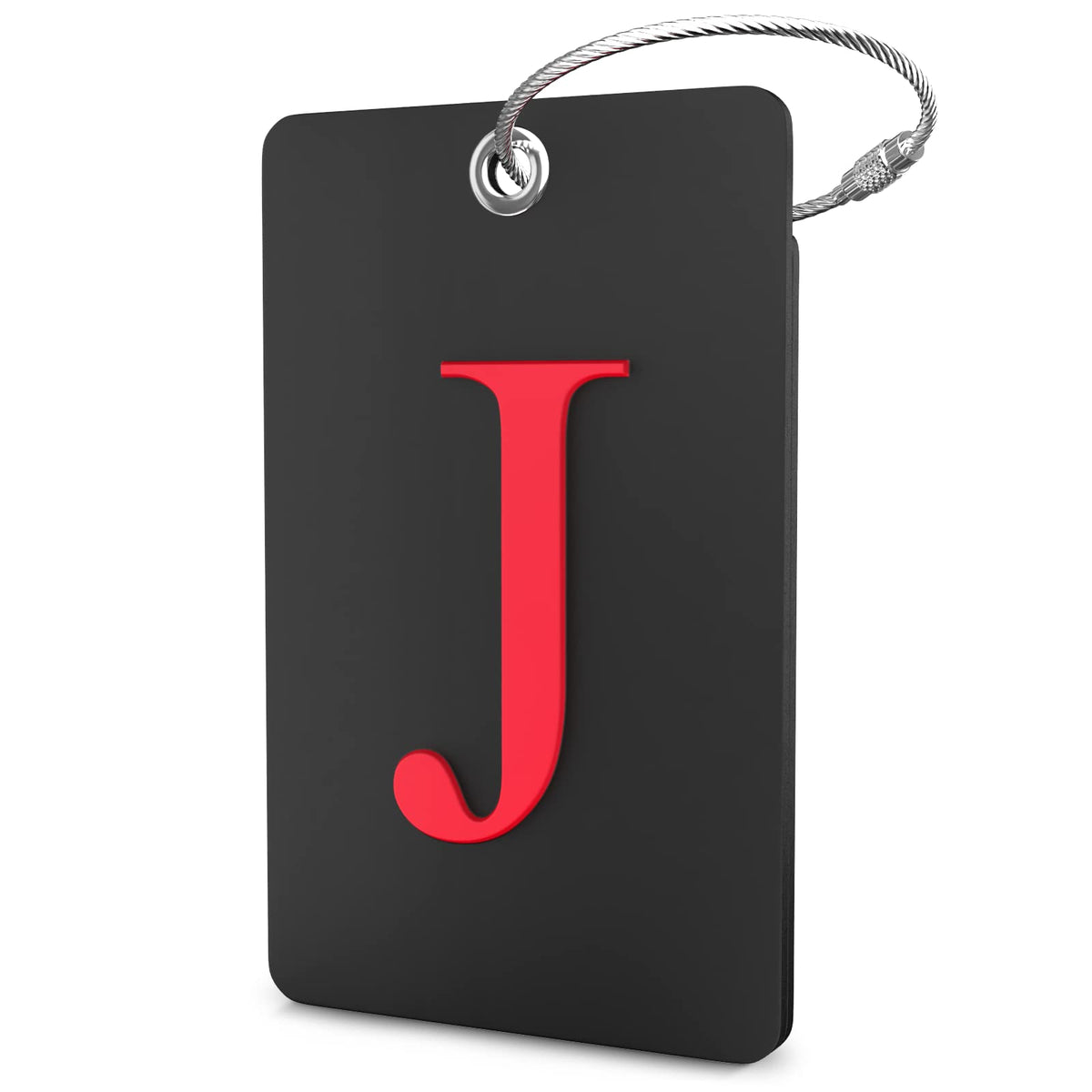 Shacke Luggage Tag for Suitcases – Initial Letter H, Bendable (Green)