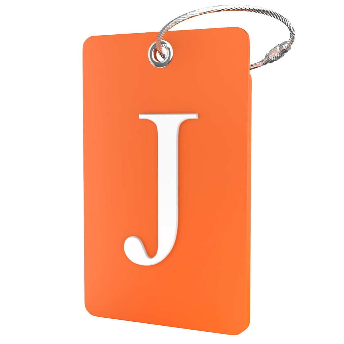 Shacke Luggage Tag for Suitcases – Initial Letter H, Bendable (Green)