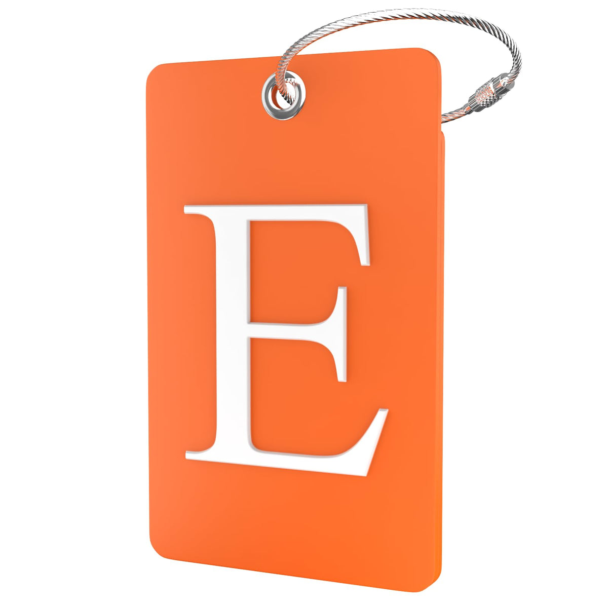 Shacke Luggage Tag for Suitcases – Initial Letter H, Bendable (Green)