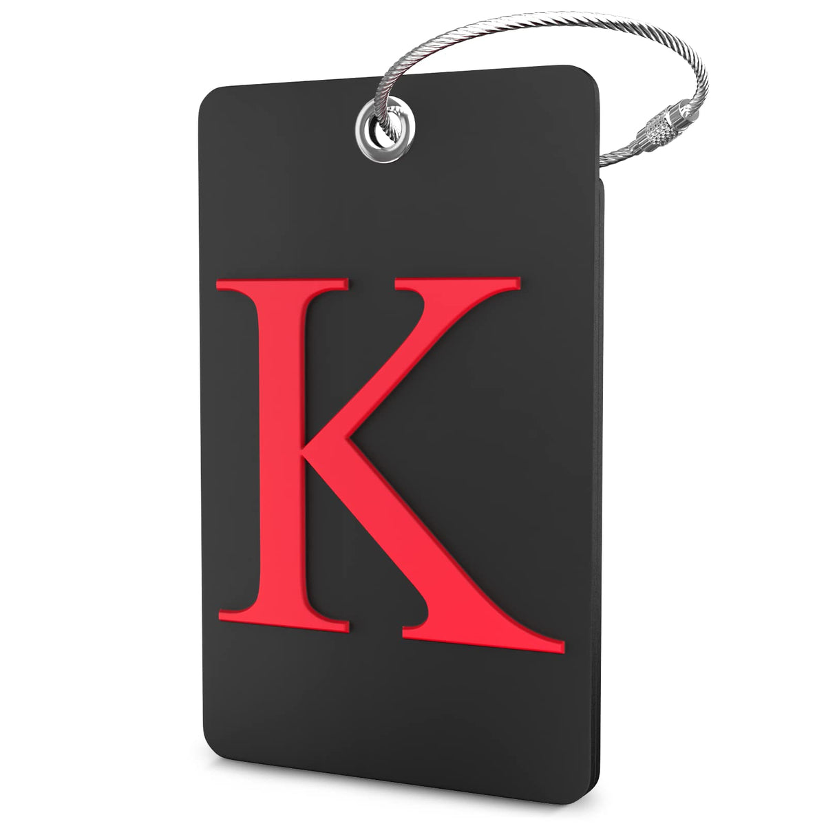 Shacke Luggage Tag for Suitcases – Initial Letter H, Bendable (Green)