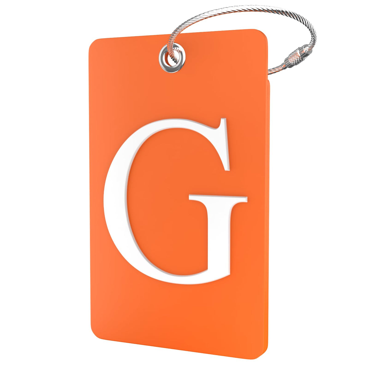 Shacke Luggage Tag for Suitcases – Initial Letter H, Bendable (Green)