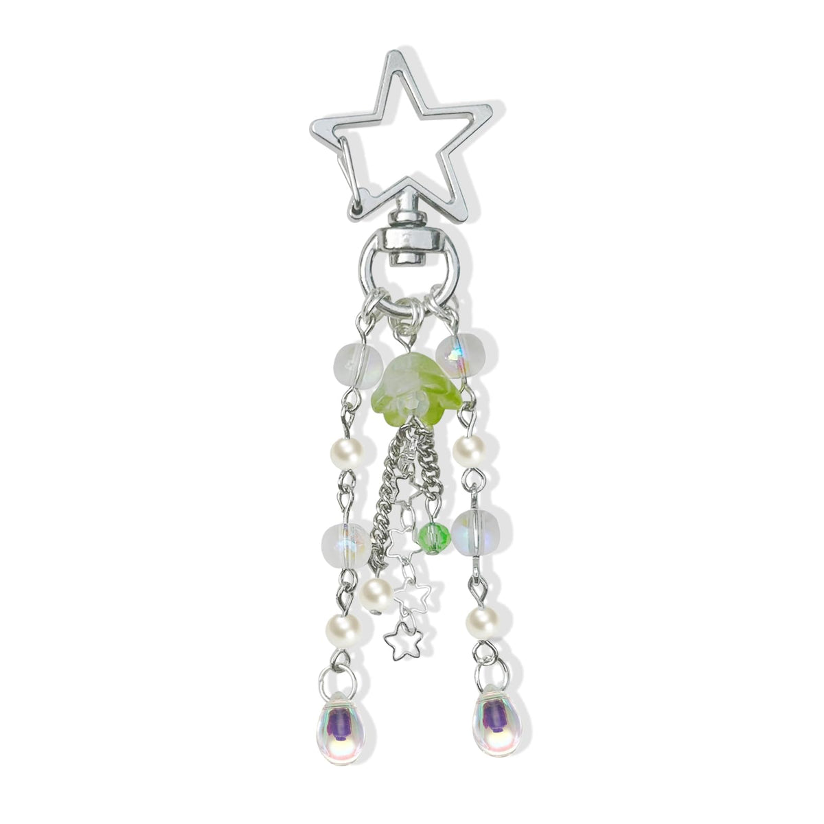 Cute Jellyfish Keychain,Y2K Star Bag Charms Blue Purse Car Accessories