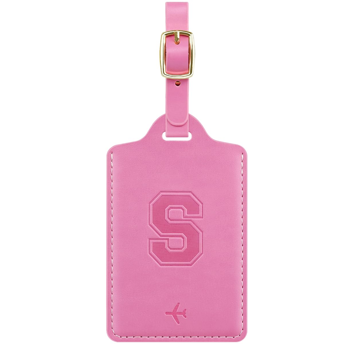 Luggage Tags for Suitcase Personalized Initial Leather Bag Tags