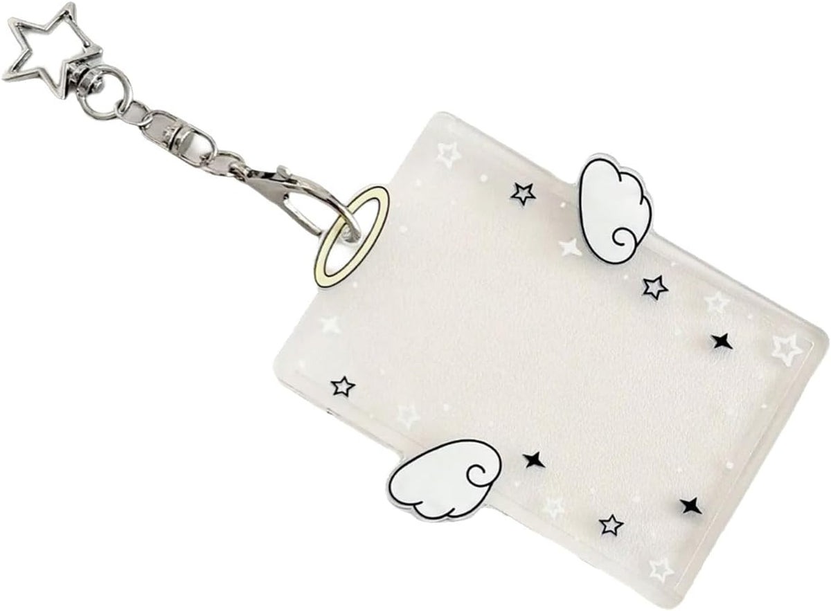 Photocard Holder Korean Popular Photo Card Holder Keychain Identity Card Holder Pendant Keychain Student Card Sleeve