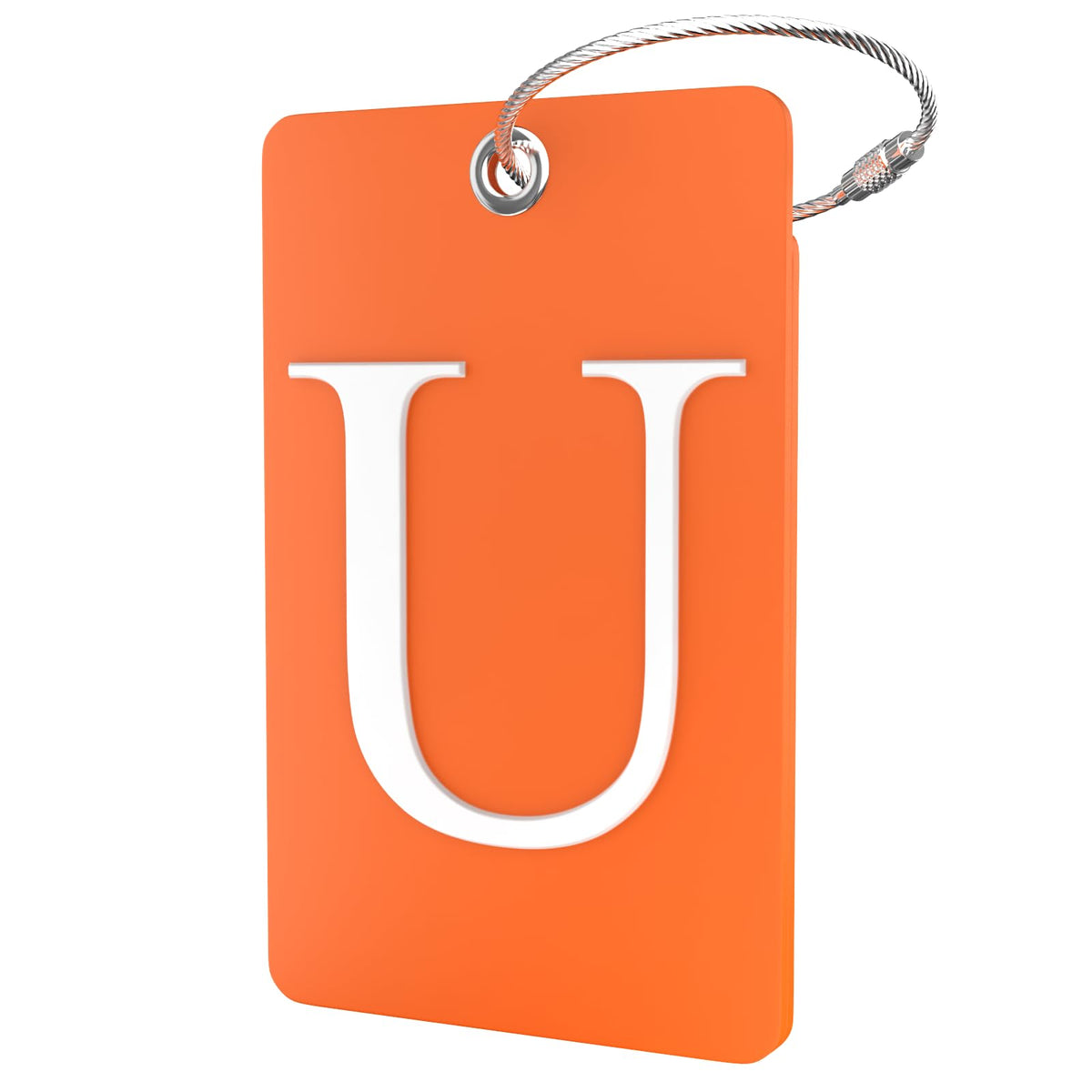 Shacke Luggage Tag for Suitcases – Initial Letter H, Bendable (Green)