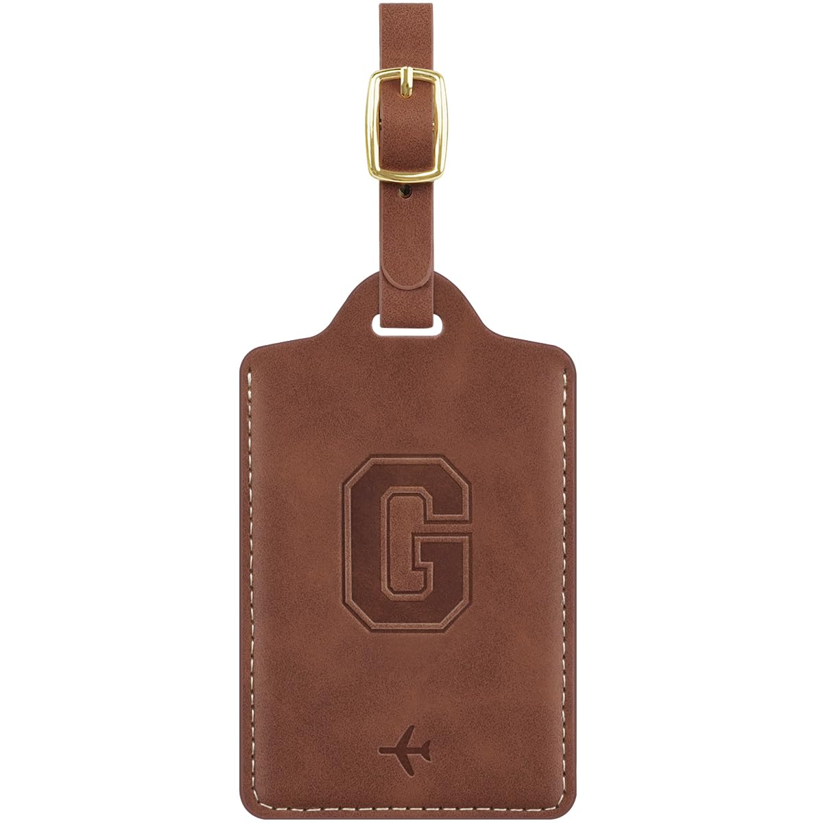 Luggage Tags for Suitcase Personalized Initial Leather Bag Tags