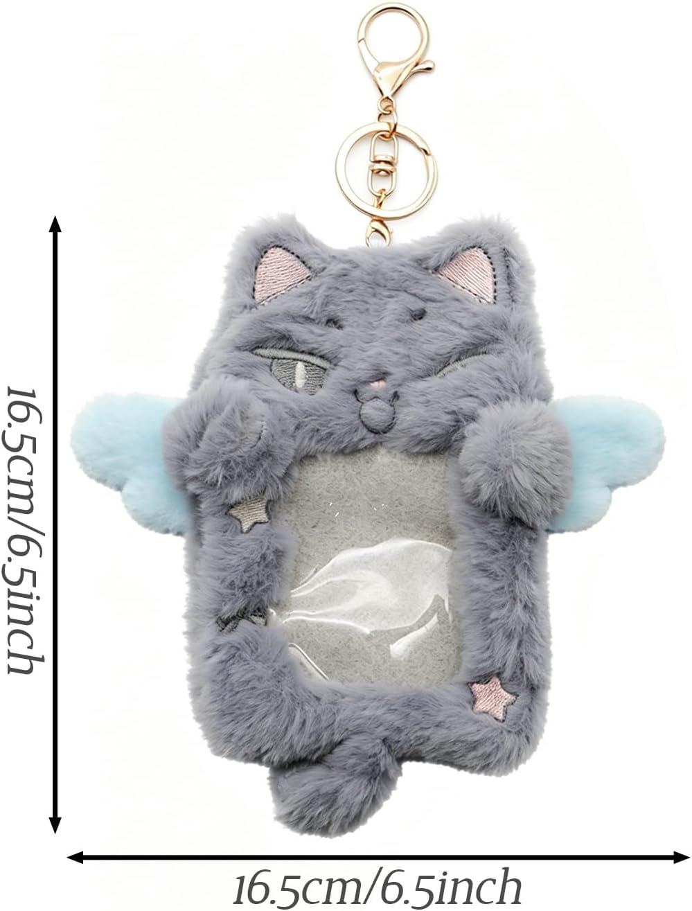 2 Pack Plush Kpop Photocard Holder with Keychain