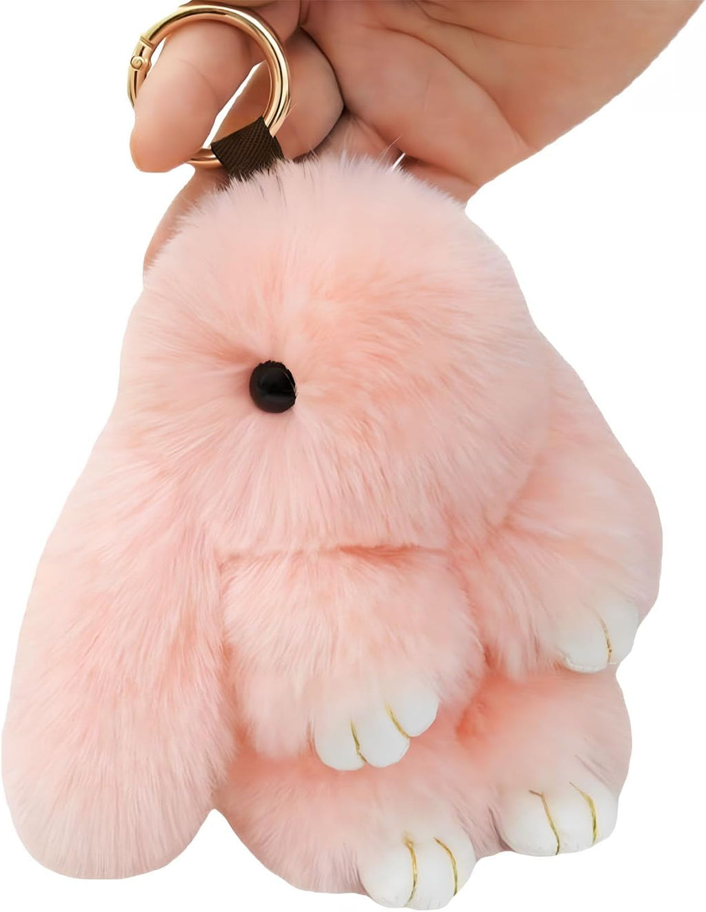 Keychain,Key Chains Women Cute Rabbit,Car keyrings leather handbags(Pink)
