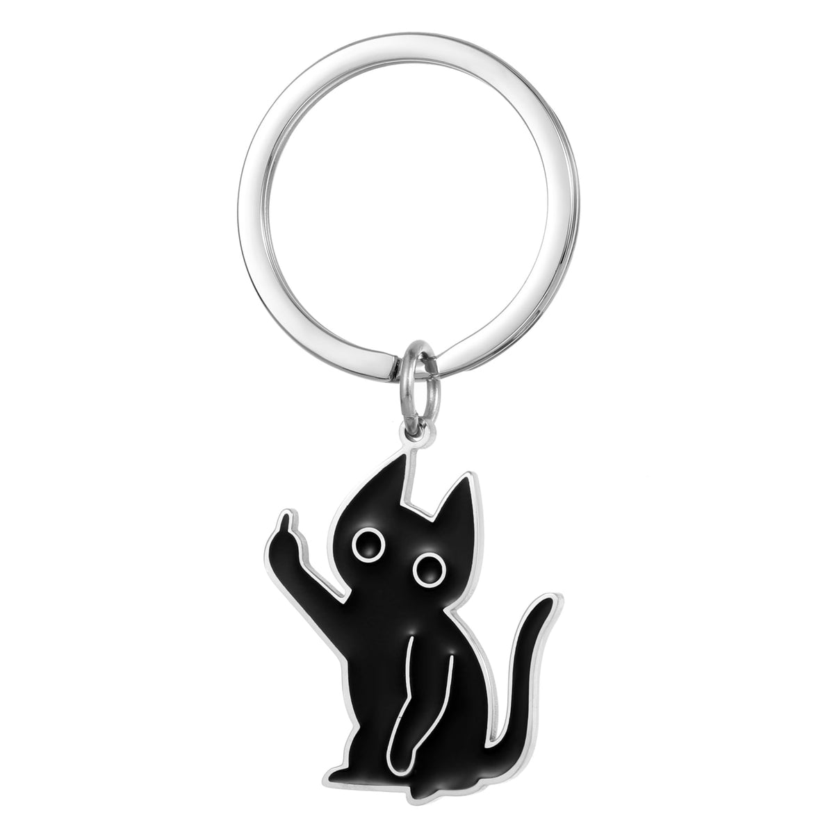 Cute Cat Keychain Funny Gifts for Women Men Cute Keychains for Women