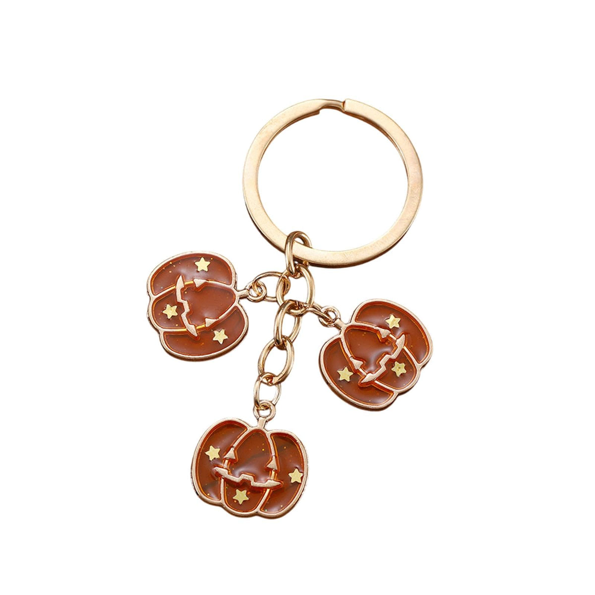 Cute Halloween Ghost Pumpkin Resin Keychain for Women Jewelry