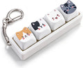 Cute Cat Keyboard Keychain Keyboard Clicker Keychain