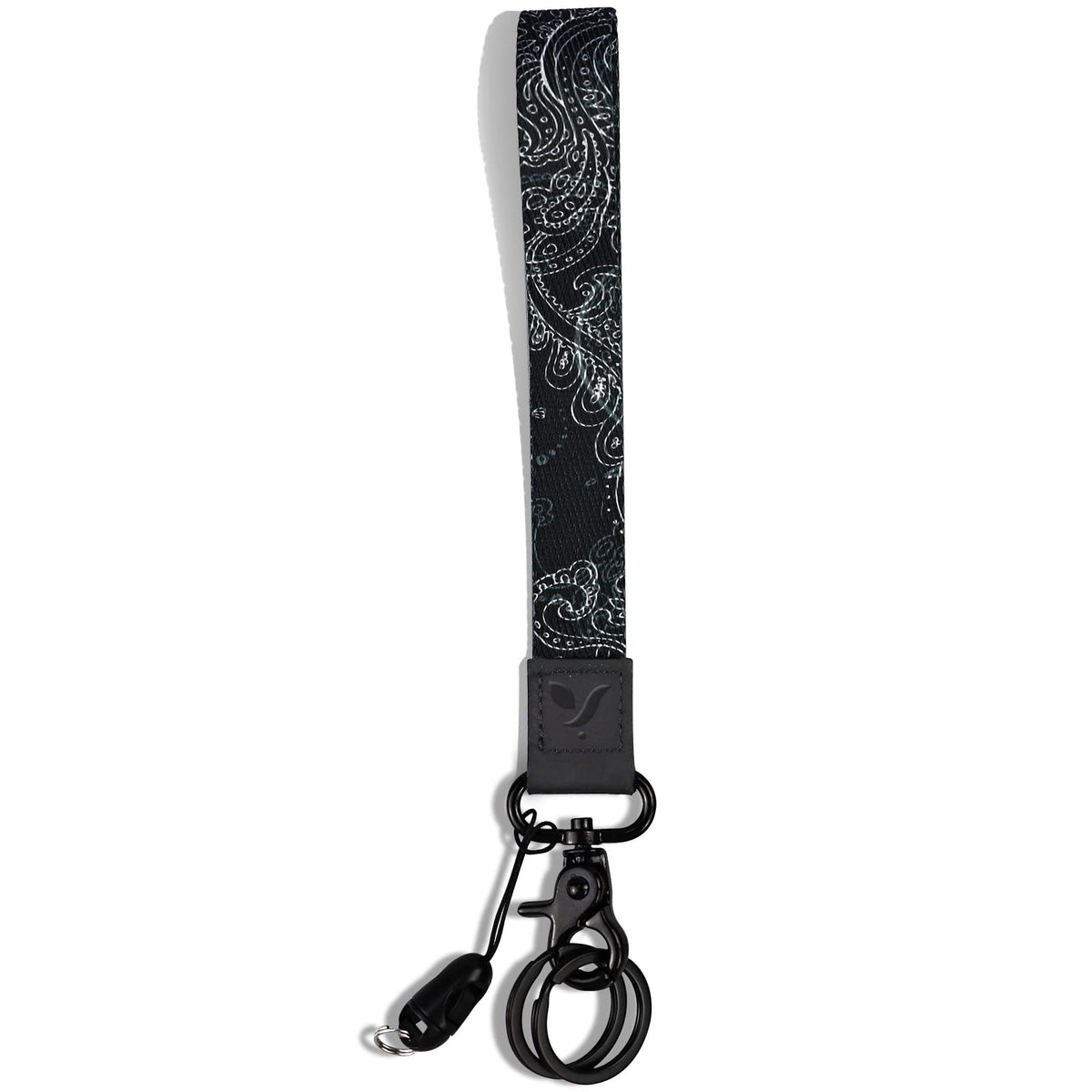 Yiflin Cute Wrist Lanyard for Keys, Keychain, Wallet, Id Holder, Cell Phone, Wristlet Lanyard Key Chain Holder（Black Leopard）