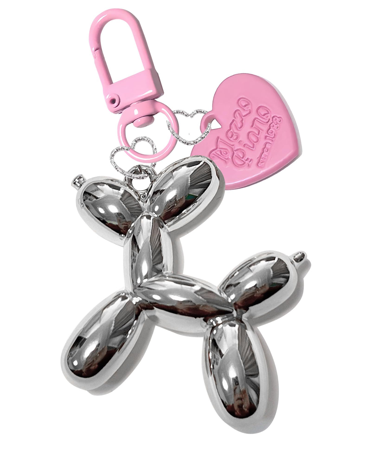 LAEKOU Jelly Balloon Dog Keychain for Women, Cute Bag Charms Key Chain