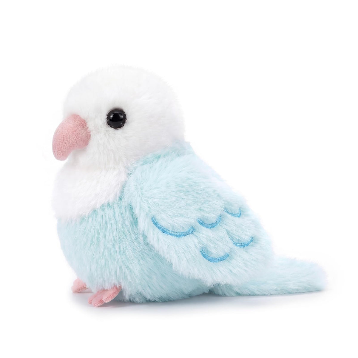 Ditucu Palm-Sized Lavender Pacific Parrotlet Keychain Plush Cute Soft 4.3 inch Bird Stuffed Animal Realistic Purple Parrot Toys Gifts Pendant for Backpack Decoration for Kids Adults