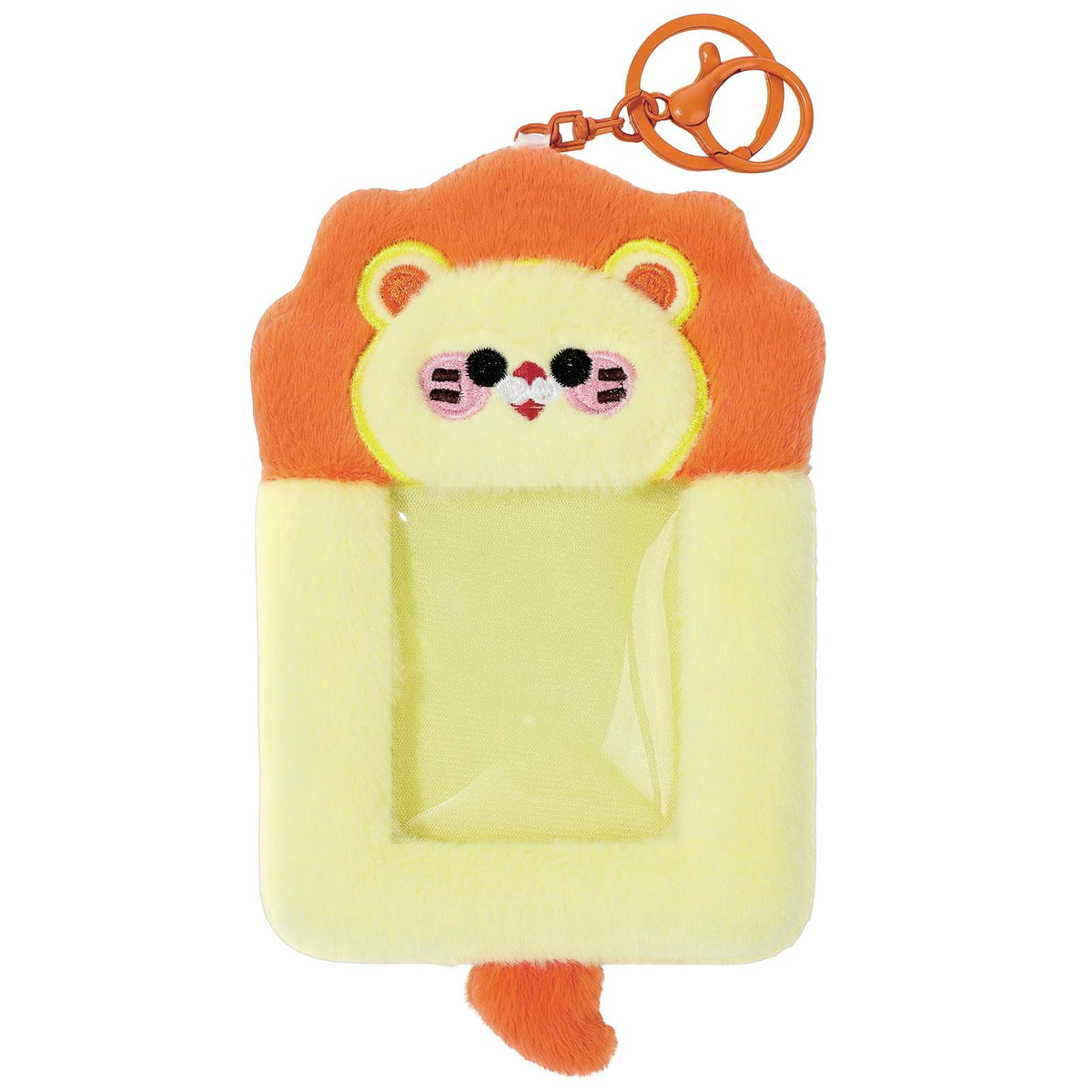 NEWEST Plush Photocard Holder with Keychain Cartoon Raccoon ID Badge Holder