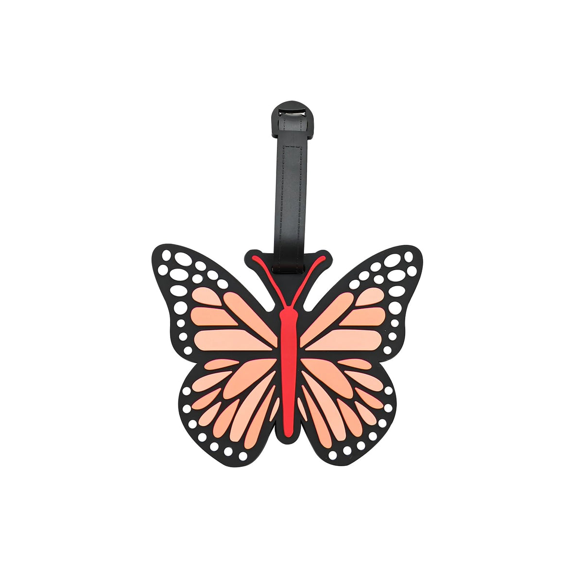 Funny Silicone Luggage Tags Cute Butterfly Travel Bag Identifiers (Purple)