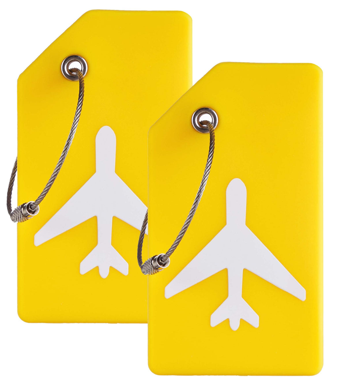 Gostwo 2 Pack Silicone Initial Luggage Tags for Suitcases Travel Essentials