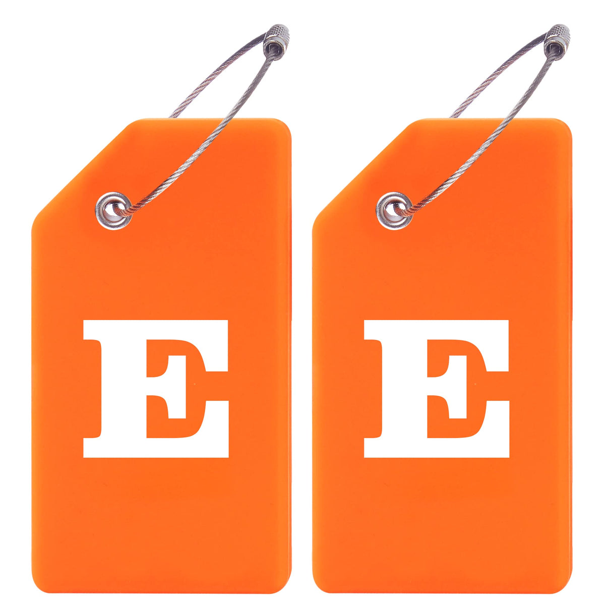 Gostwo 2 Pack Silicone Initial Luggage Tags for Suitcases Travel Essentials