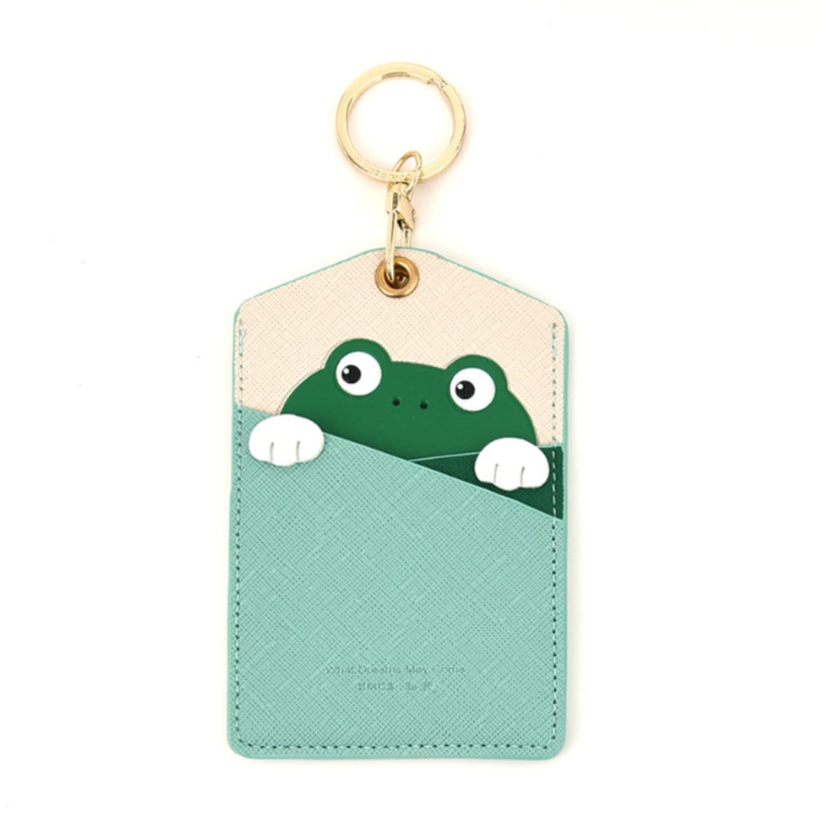 PU Leather ID Badge Holder, Cartoon Cute Badge Holder with 3 Card Slots