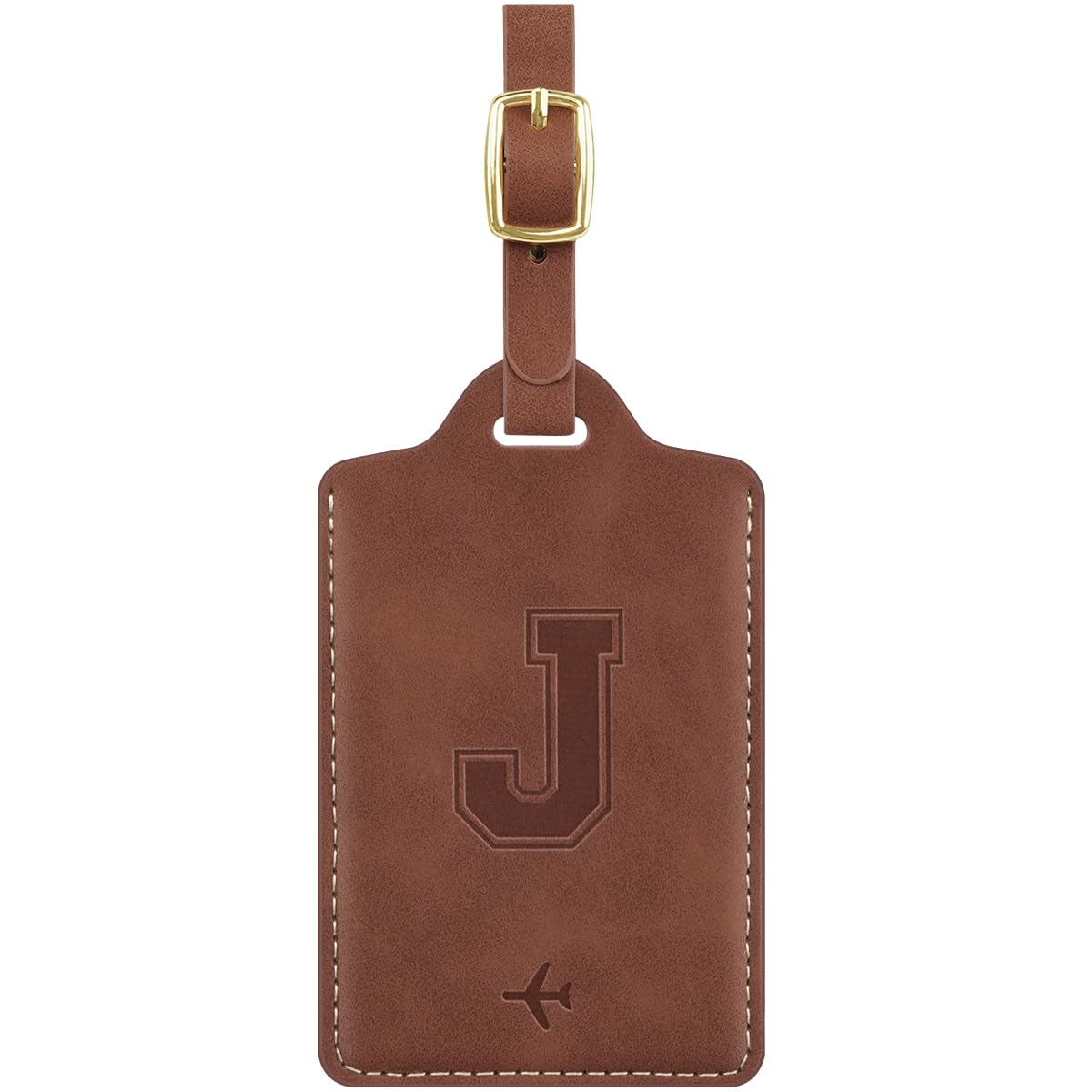 Luggage Tags for Suitcase Personalized Initial Leather Bag Tags