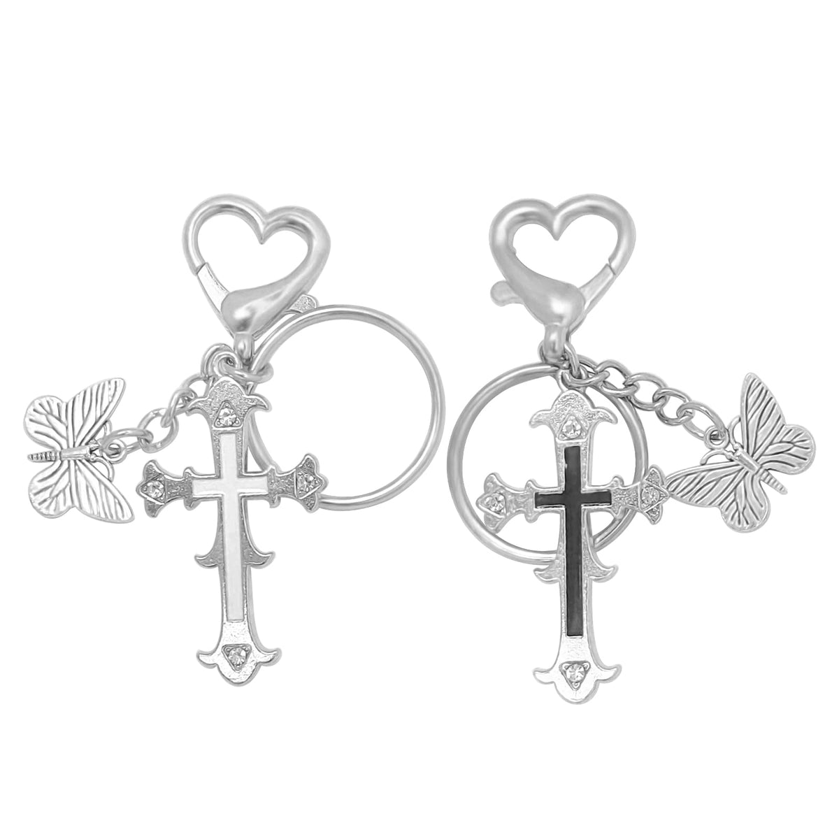 AGEN KGEN Aesthetic Y2K keychains Cute Butterfly Star Strawberry Bear Guitar Keychains Charms for Women Bag Purse Gifts