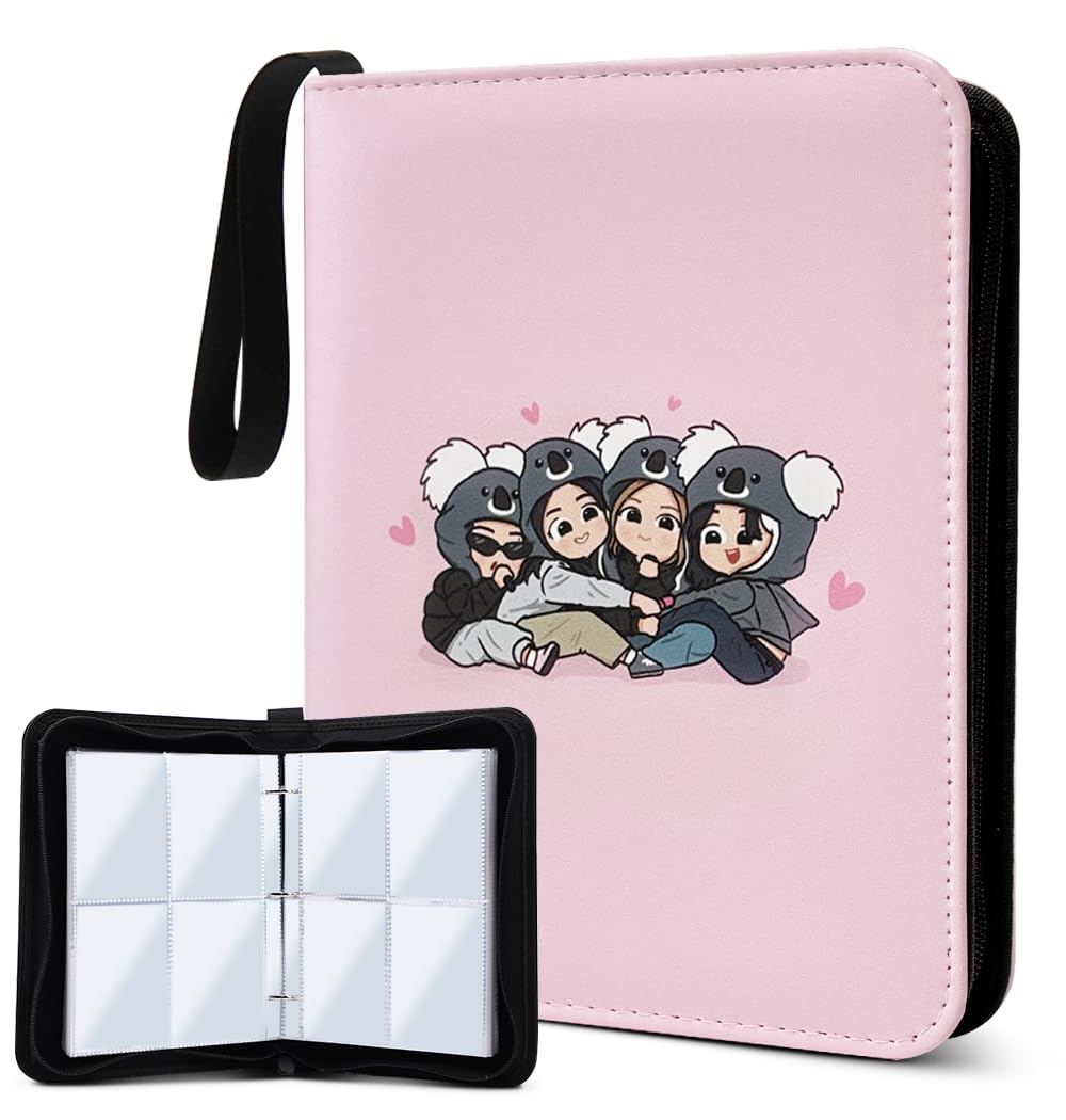 Cute Photocard Binder Cartoon 400 Pockets Photocard Holder Book with Sleeves Photo Album for Lomo Cards