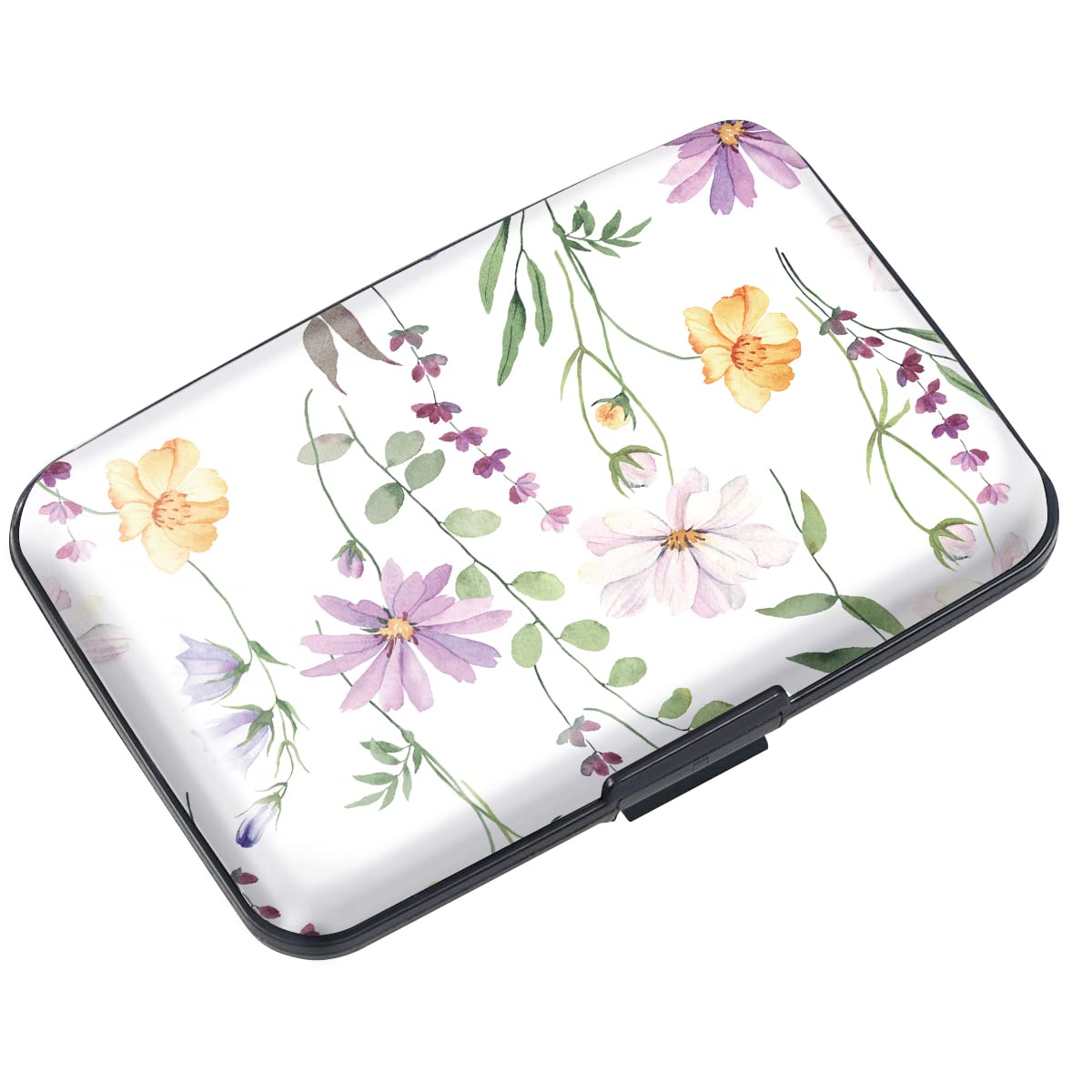 Coco Rossi Credit Card Holder RFID Aluminum Small Mini Wallet Women