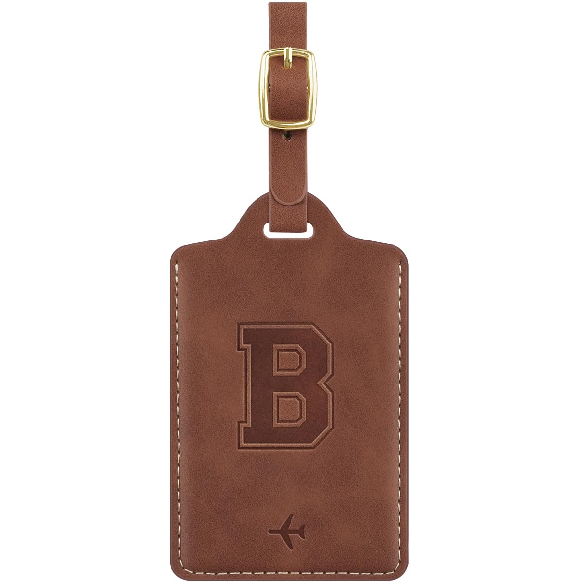 Luggage Tags for Suitcase Personalized Initial Leather Bag Tags