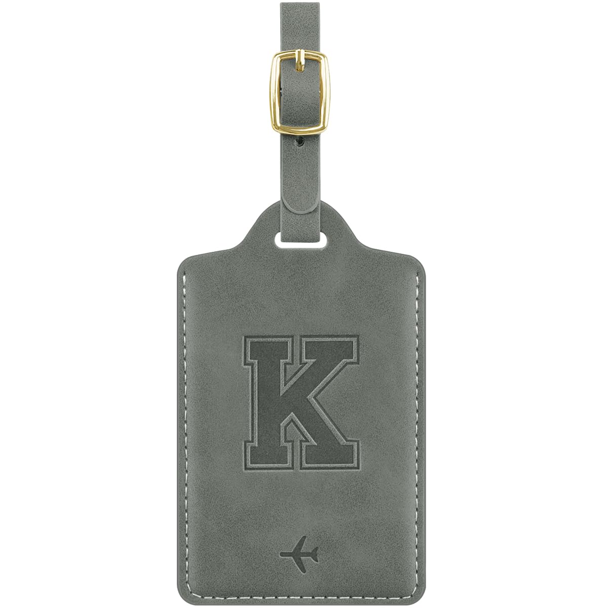 Luggage Tags for Suitcase Personalized Initial Leather Bag Tags