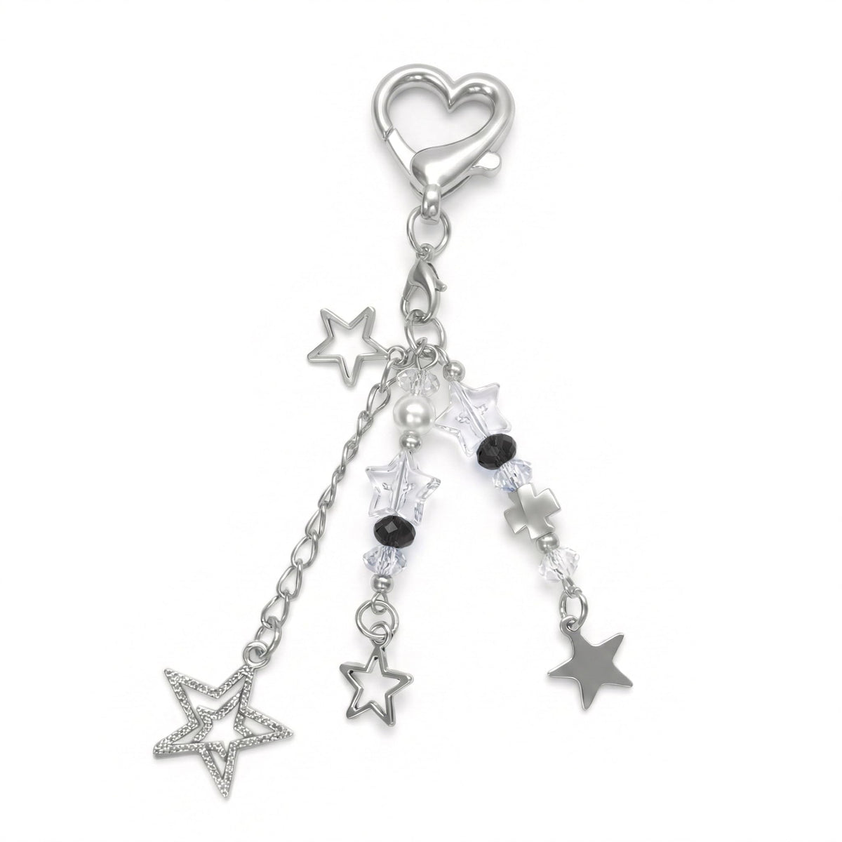 cioatu Cute Keychain Aesthetic Y2K Keychain Accessories Heart Butterfly Strawberry Bear Key Chain for Keys Bags Women Gifts